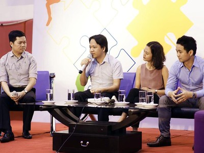 Các diễn giả tại buổi talkshow
