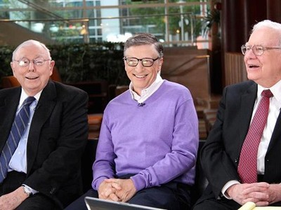 Từ trái sang: Charlie Munger, Bill Gates và Warren Buffett. Nguồn: Getty Images
