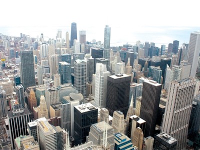 Rừng tòa nhà chọc trời bên bờ hồ Michigan. Nguồn : P.Nguyễn Dũng