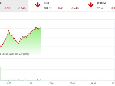 Phiên sáng 21/12: Chìm trong sắc đỏ