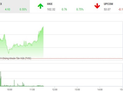 Phiên sáng 21/1: Dòng bank giúp duy trì sắc xanh