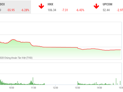 Phiên chiều 9/3: Cổ phiếu la liệt nằm sàn, VN-Index bốc hơi hơn 55 điểm