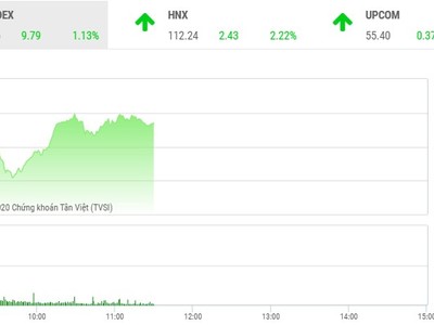 Giao dịch chứng khoán sáng 1/6: Sóng lớn, VN-Index vượt ngưỡng 870 điểm