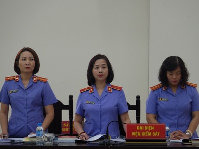 Đại diện Viện Kiểm sát tại phiên tòa