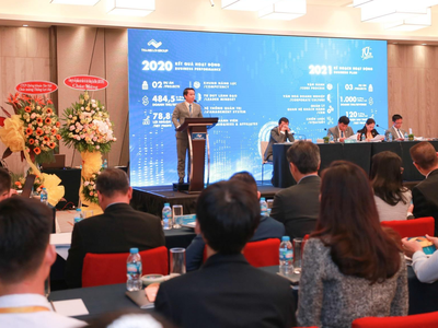 Ông Nguyễn Thanh Quyền, Thành viên HĐQT - Tổng giám đốc Thắng Lợi Group phát biểu tại Đại hội