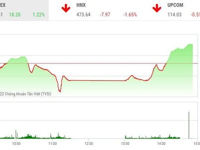 Giao dịch chứng khoán chiều 12/1: Kéo trụ, VN-Index xanh bát ngát