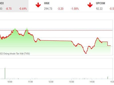 Giao dịch chứng khoán chiều 22/8: Sắc đỏ ngập tràn, mốc 1.260 điểm vẫn không thủng