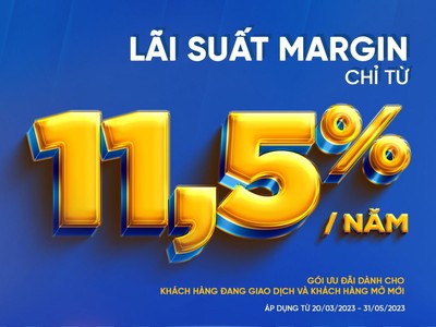 Vietinbank Securities ưu đãi lãi suất margin 