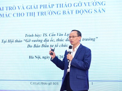 Chuyên gia kinh tế, TS. Cấn Văn Lực, Thành viên Hội đồng Tư vấn Chính sách Tài chính - tiền tệ Quốc gia