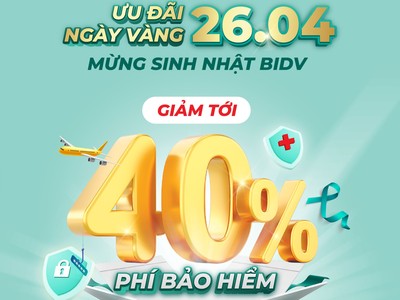 BIC triển khai chương trình Ngày vàng siêu ưu đãi 26.04