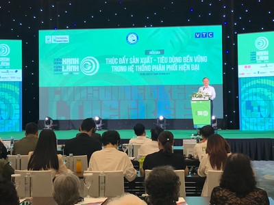 Ông Đỗ Tiến Sỹ, Uỷ viên Trung ương Đảng, Tổng giám đốc Đài Tiếng nói Việt Nam phát biểu tại sự kiện