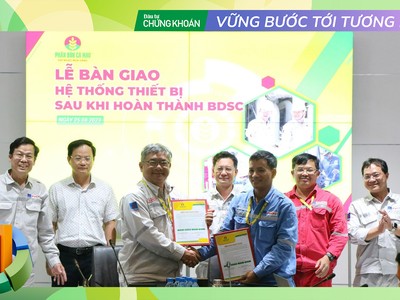Lễ bàn giao hệ thống thiết bị sau khi hoàn thành bảo dưỡng sửa chữa