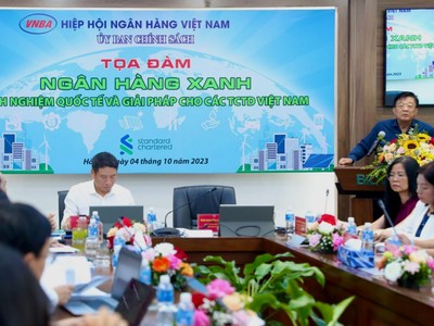 Ông Nguyễn Quốc Hùng, Phó Chủ tịch kiêm Tổng Thư ký Hiệp hội Ngân hàng Việt Nam phát biểu