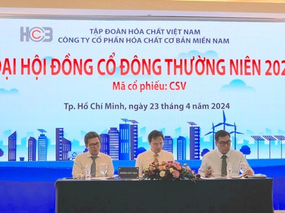 ĐHĐCĐ Hoá chất Cơ bản Miền Nam (CSV): Hoàn tất di dời 3 nhà máy về Nhơn Trạch vào cuối 2029
