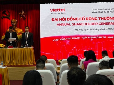 ĐHĐCĐ Viettel Construction (CTR): Dự kiến chia cổ tức 10-20%, 5 nhóm nhiệm vụ trọng tâm trong năm 2024