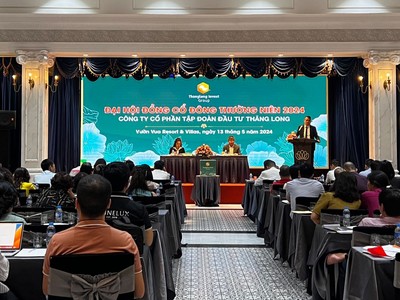 Toàn cảnh Đại hội đồng cổ đông thường niên năm 2024 của Đầu tư Thăng Long (TIG)