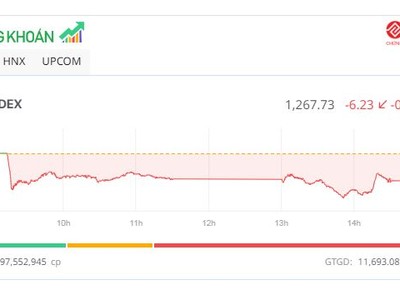 Thanh khoản cạn kiệt, thị trường lại chìm trong sắc đỏ