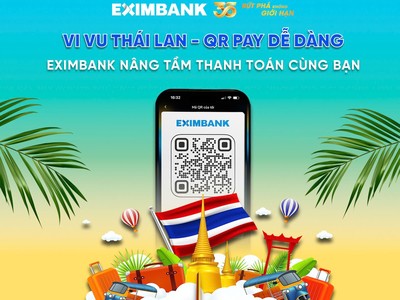 Eximbank đã ứng dụng công nghệ QR Pay để mang đến giải pháp thanh toán thông minh.