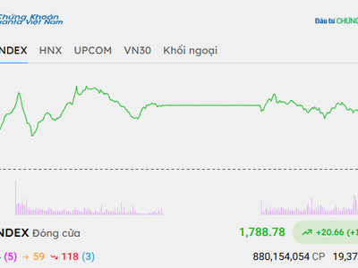 Cổ phiếu bất động sản đua nhau khởi sắc, VN-Index tăng hơn 20 điểm