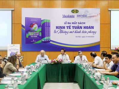 Cuốn sách "Kinh tế tuần hoàn và Những mô hình tiên phong" do Tạp chí Nhà đầu tư ra mắt ngày 21/9