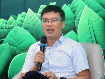 TS Hà Quang Anh Giám đốc Trung tâm Phát thải carbon thấp, Cục Biến đổi khí hậu, Bộ Tài nguyên và Môi trường. Ảnh Dũng Minh.