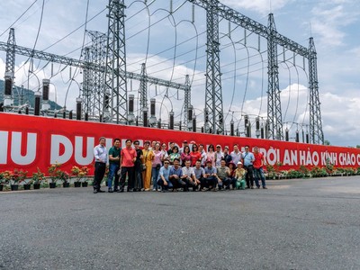 Điện mặt trời An Hảo tận dụng triệt để tiềm năng cảnh quan.