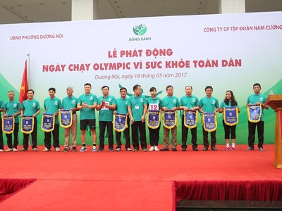 Hơn 1000 người tham giải chạy tại Khu đô thị Dương Nội