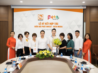 Lễ ký kết thỏa thuận hợp tác chiến lược giữa Hải Phát Invest và Beta Media