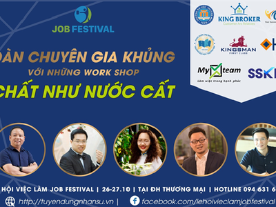 Chuỗi Work Shop ngoại hạng về nhân sự, doanh nghiệp sẽ diễn ra vào ngày 26-27/10