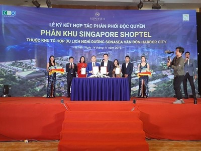 Hải Phát Land độc quyền phân phối phân khu Singapore Shoptel dự án Sonasea Vân Đồn Harbor City