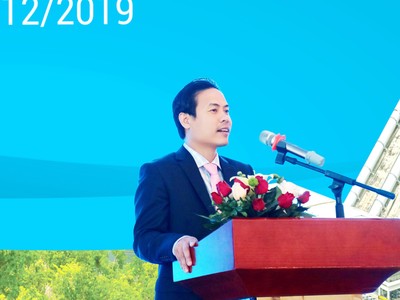 Ông Nguyễn Việt Cường – Chủ tịch HĐQT Công ty CP Tư vấn đầu tu xây dựng thủy điện phát biểu