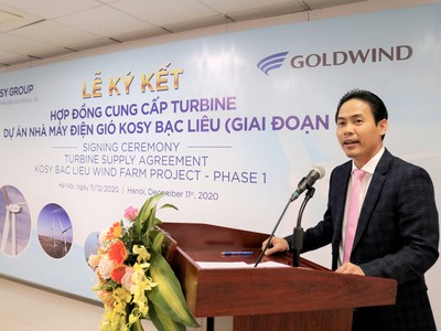 Dự án điện gió Kosy Bạc Liêu: Ký kết hợp đồng cung cấp turbine và một số hợp đồng quan trọng khác