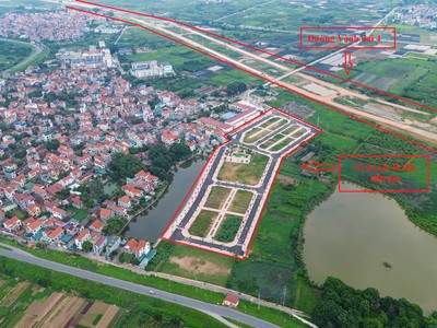 Khu đất vừa đấu giá xã Tiền Yên, Hoài Đức, TP. Hà Nội trong đó lô đất có giá cao nhất lên tới 133 triệu đồng/m2