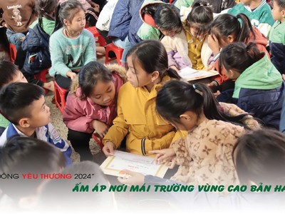 “Đông yêu thương 2024” – Ấm áp nơi mái trường vùng cao Bản Hát