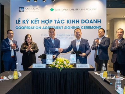 Lễ ký kết hợp tác kinh doanh giữa An Cường và Sumitomo Forestry America