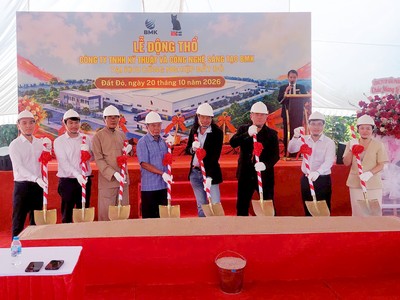 Nhà xưởng mới tại KCN Đất Đỏ chính thức được động thổ xây dựng.
