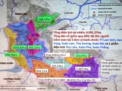 Thanh Hóa: Xem xét đề nghị công nhận đô thị Lam Sơn - Sao Vàng đạt tiêu chuẩn đô thị loại IV
