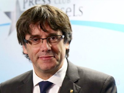 Cựu thủ hiến Catalonia Carles Puigdemont. Ảnh: AFP.