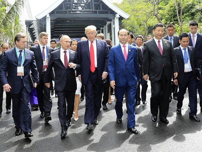 Chủ tịch nước Trần Đại Quang và lãnh đạo các nền kinh tế APEC tại Đà Nẵng.