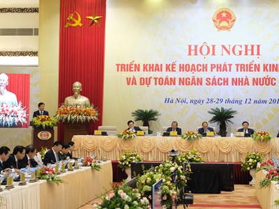 Hội nghị trực tuyến Chính phủ với địa phương diễn ra trong hai ngày 28 và 29/12. Ảnh: Xuân Tuyến