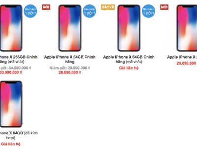 Dù được săn đón ở Việt Nam và luôn bán chạy, iPhone X cũng liên tục được các cửa hàng giảm giá thời gian qua để kích cầu.
