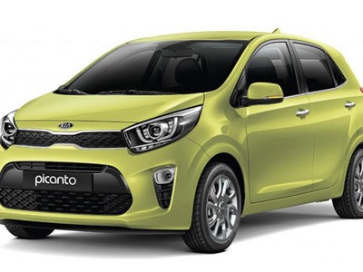 Kia Picanto, hay Morning, thay đổi thiết kế lưới tản nhiệt, đèn pha lẫn hốc đèn sương mù.