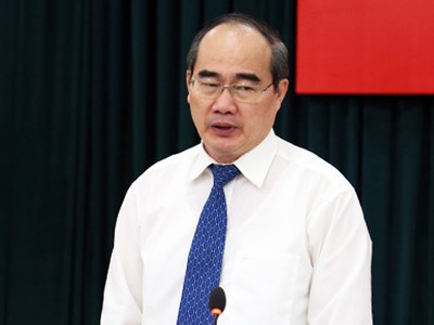 Bí thư Thành ủy TP HCM Nguyễn Thiện Nhân. Ảnh: Thiên Ngôn.