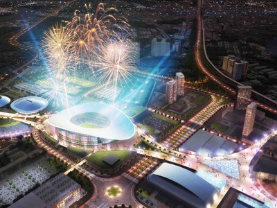 Phối cảnh sân vận động Rạch Chiếc. Ảnh: BTC.