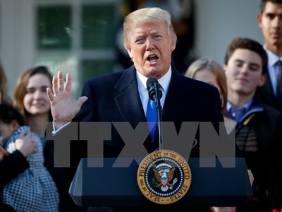 Tổng thống Donald Trump. (Nguồn: THX/TTXVN)