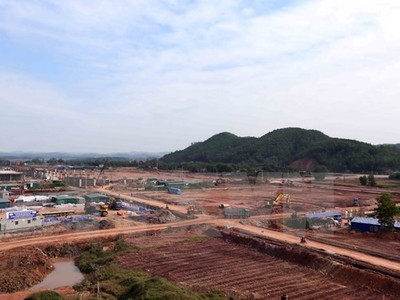 Sân bay Vân Đồn được xây dựng trên diện tích khoảng 400ha, tại xã Đoàn Kết, huyện Vân Đồn. (Ảnh: Quang Quyết/TTXVN)