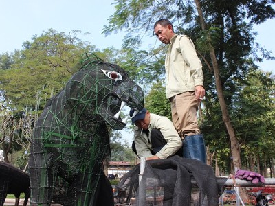 Hà Nội thi công 12 con giáp khổng lồ