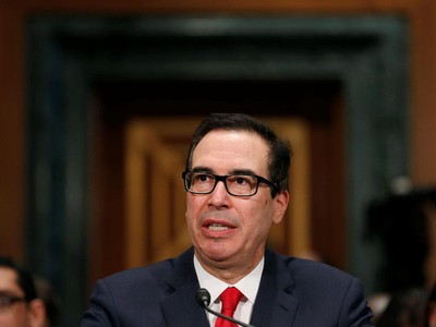 Bộ trưởng Tài chính Mỹ Steven Mnuchin (Ảnh: Reuters)
