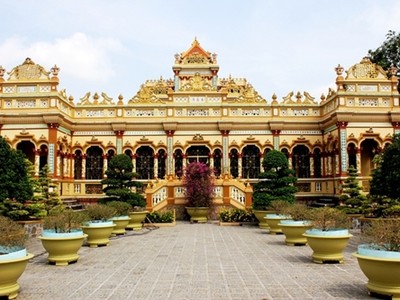 Chùa Vĩnh Tràng. Ảnh: Thanh Tuyết.