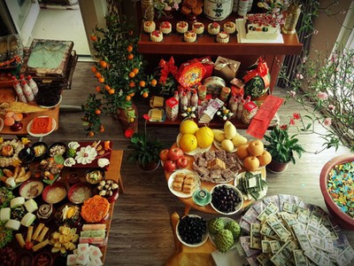 Mâm cơm cúng tất niên với hơn 40 món của nữ tiến sĩ văn hóa